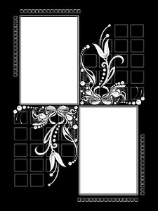 Double Floral Grungeframe 1
