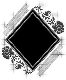 stencilled-floral-diamond