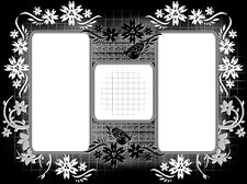 triple-floral-grungeframe2