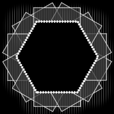 frilled-hexagon