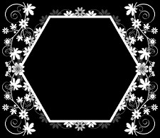 flowered-hexagon