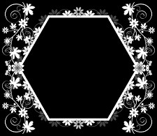 flowered-hexagon